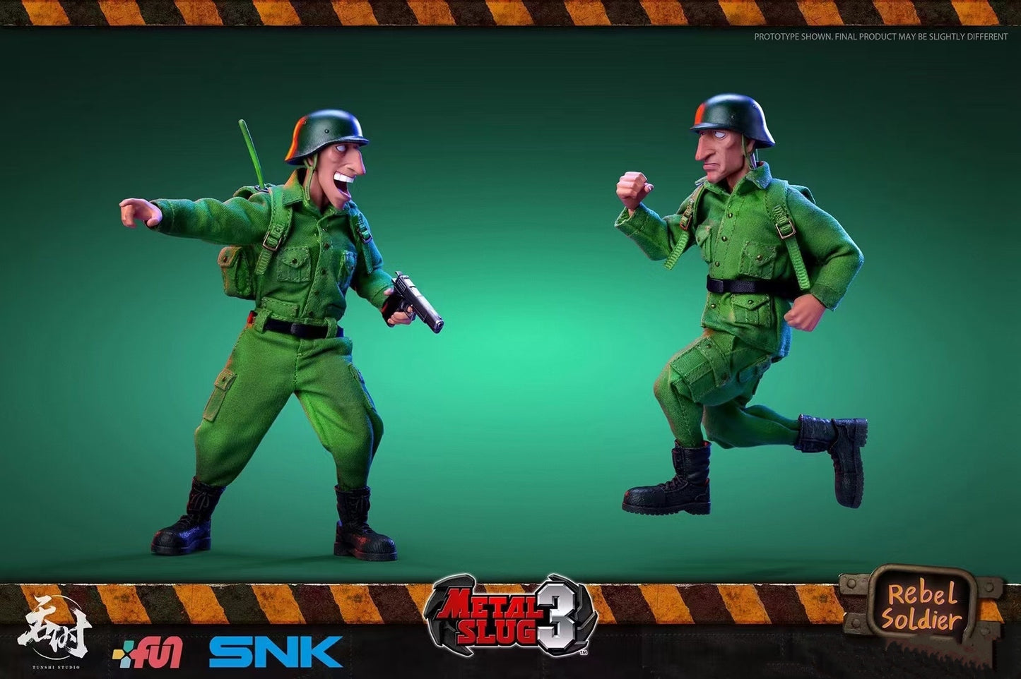 Tunshi Studio SNK Metal Slug III Rebel Soldier 1/12 action figure SET OF 2pcs