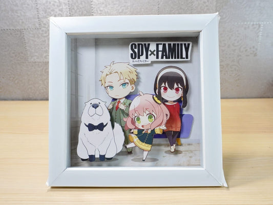 3D Anime Diorama Frame: Spy X Family - 20x20cm Shadowbox wuth Music