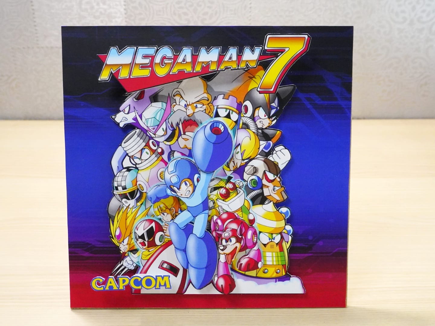 3D Retro Games Diorama Frame: Megaman / Rockman 7 - 20x20cm with MUSIC