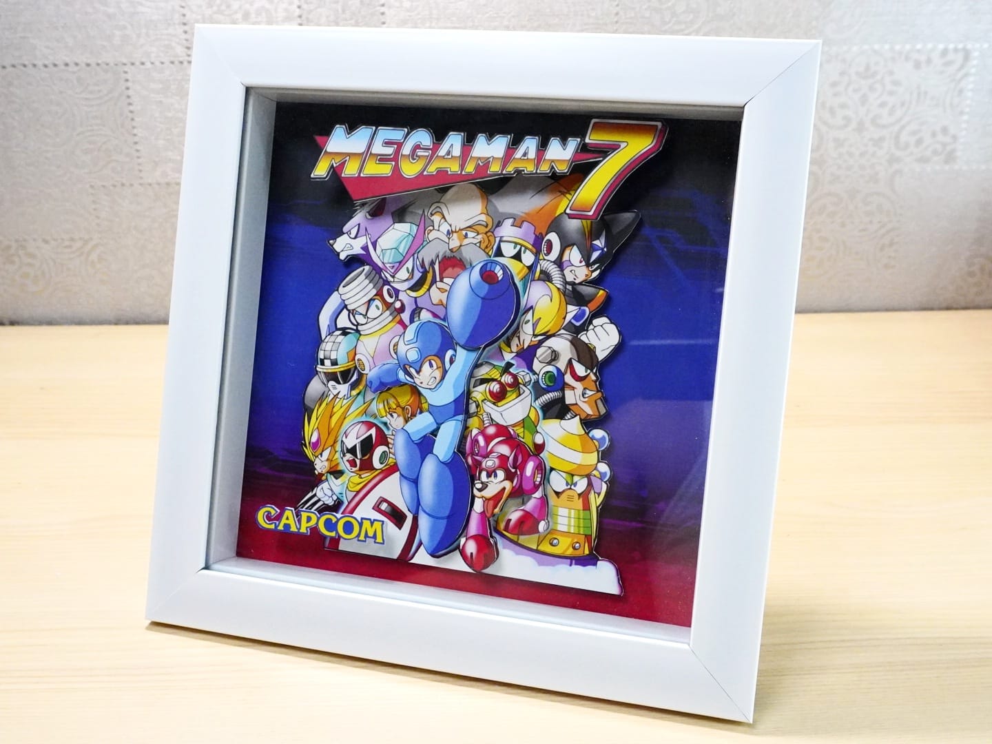 3D Retro Games Diorama Frame: Megaman / Rockman 7 - 20x20cm with MUSIC