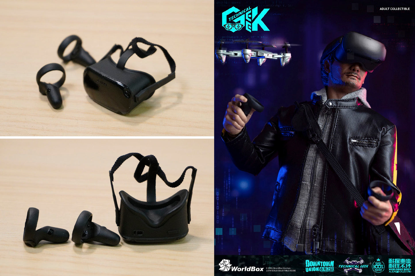 [PART /16] Oculus VR + controler Worldbox Tech geek figure 1/6