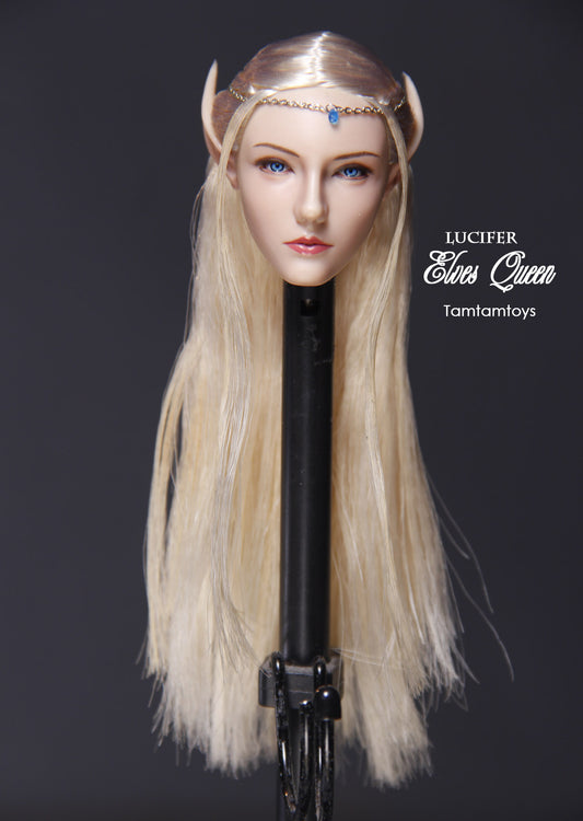 [PART] Elf Queen Headsculpt + head accessories LUCIFER Emma action figure 1/6