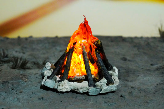 [PART 1/6] Bonfire - Campfire Miniature scale 1:6 With Flickering light